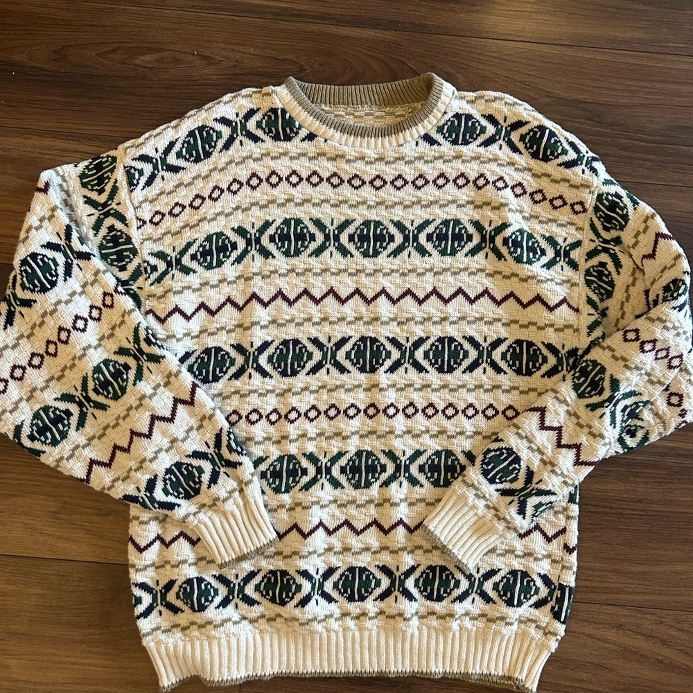 Men’s Vintage Style Knit Sweater L-XL